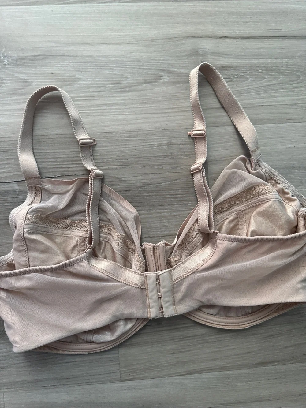 Chantelle Unlined Sheer Mesh Bra in Light Blush